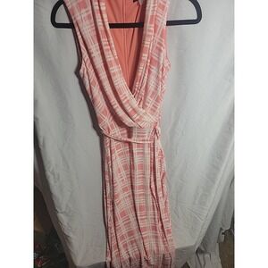 Womens Tommy Hilfiger Sleeveless Spring/Summer Dress Size‎ 2 Pink Geometric